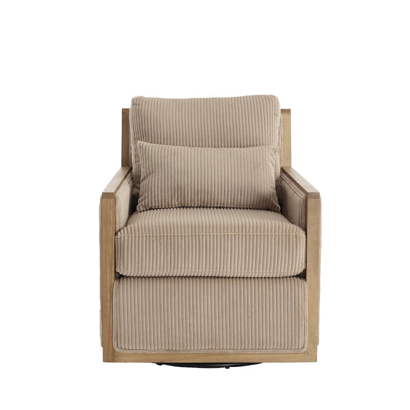 Camel Modern 26.8 Swivel Barrel Chair