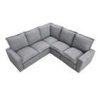 Linen L-Shaped Sectional Sofa with Power Recliners & USB