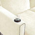 Modern Design Chenille 3 Seat L-Shape Sectional Sofa