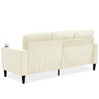Modern Design Chenille 3 Seat L-Shape Sectional Sofa