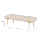 48 Modern Ottoman Bench For Bedroom Living Room Entryway