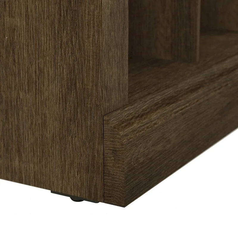 Woodland 24W Small Shoe Bench with Shelves by Bush Furniture