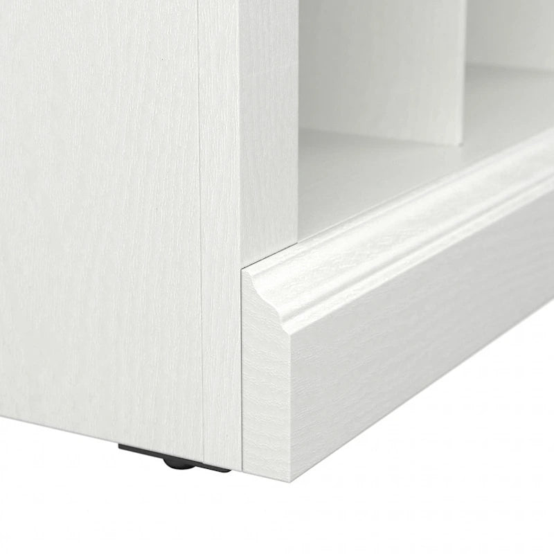 Woodland 24W Small Shoe Bench with Shelves by Bush Furniture