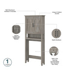 Key West Over The Toilet Storage Cabinet by Bush Furniture