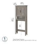 Key West Over The Toilet Storage Cabinet by Bush Furniture