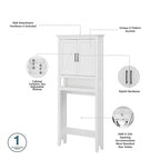 Key West Over The Toilet Storage Cabinet by Bush Furniture
