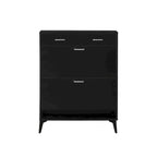 Large size Shoe Cabinet,Free Standing Tipping Bucket Shoe Rack Organizer with 2 Flip Drawers&2 Drawer