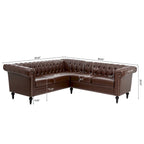 Christopher Knight Home - Clayton Luxurious Sectional Sofa with PU Leather