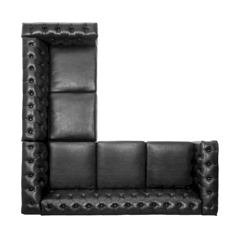 Christopher Knight Home - Clayton Luxurious Sectional Sofa with PU Leather