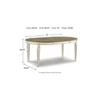 Signature Design by Ashley Realyn White/Brown 8-Piece Dining Package