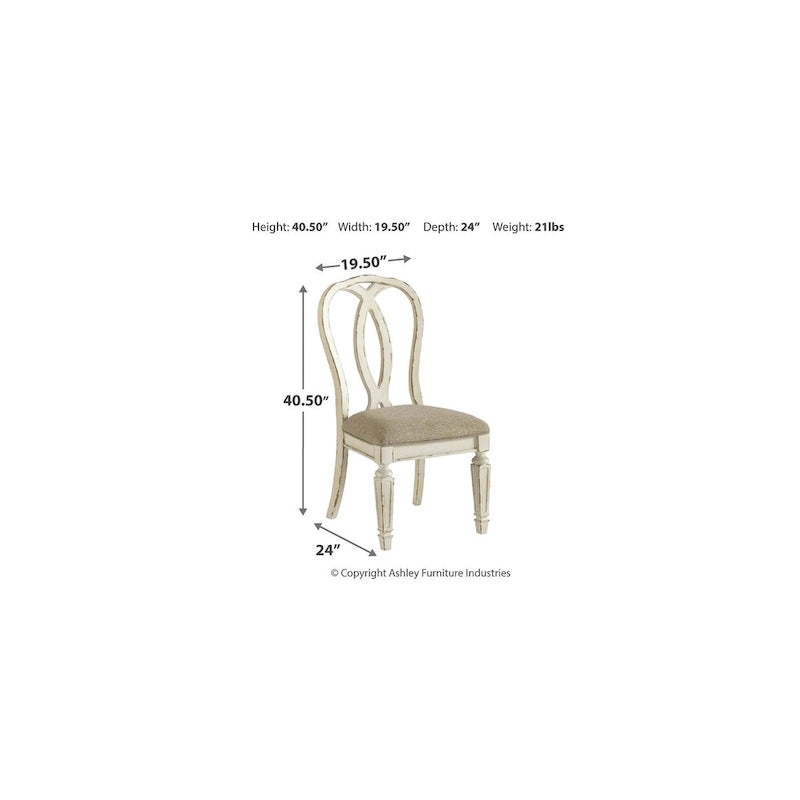 Signature Design by Ashley Realyn White/Brown 8-Piece Dining Package