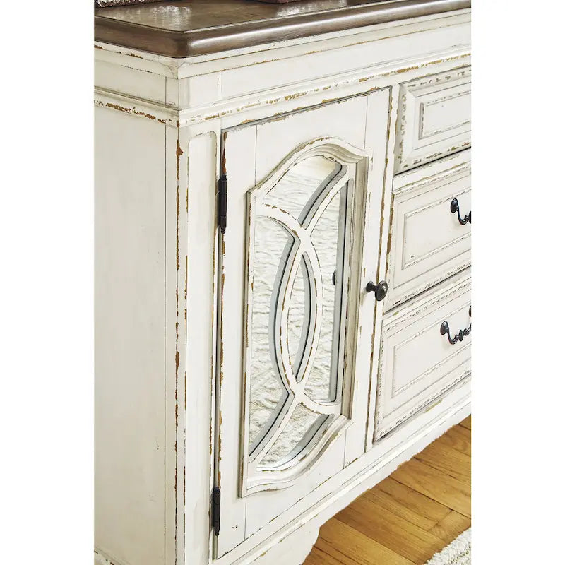 Signature Design by Ashley Realyn White/Brown 8-Piece Dining Package