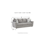 Signature Design by Ashley Stairatt Gray 2-Piece Upholstery Package - 86 W x 38 D x 39 H