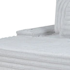 Symphony 67W Corduroy Oversized Sofa Chaise Lounge Chair with Cupholders and USB Charging Port