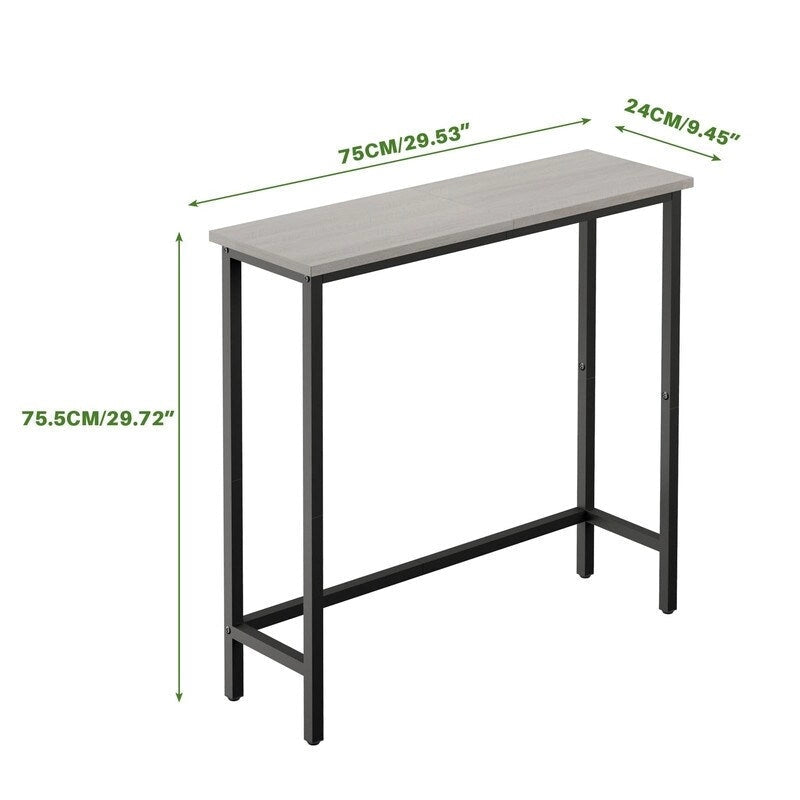 29.5 Narrow Console Table, Slim Entryway Sofa Table for Hallway, Bedroom, Living Room, or Foyer