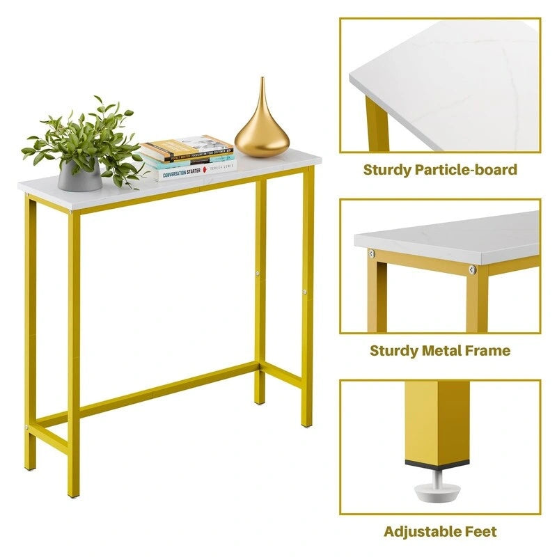 29.5 Narrow Console Table, Slim Entryway Sofa Table for Hallway, Bedroom, Living Room, or Foyer