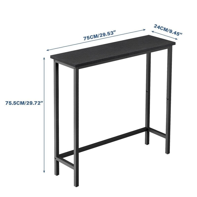 29.5 Narrow Console Table, Slim Entryway Sofa Table for Hallway, Bedroom, Living Room, or Foyer