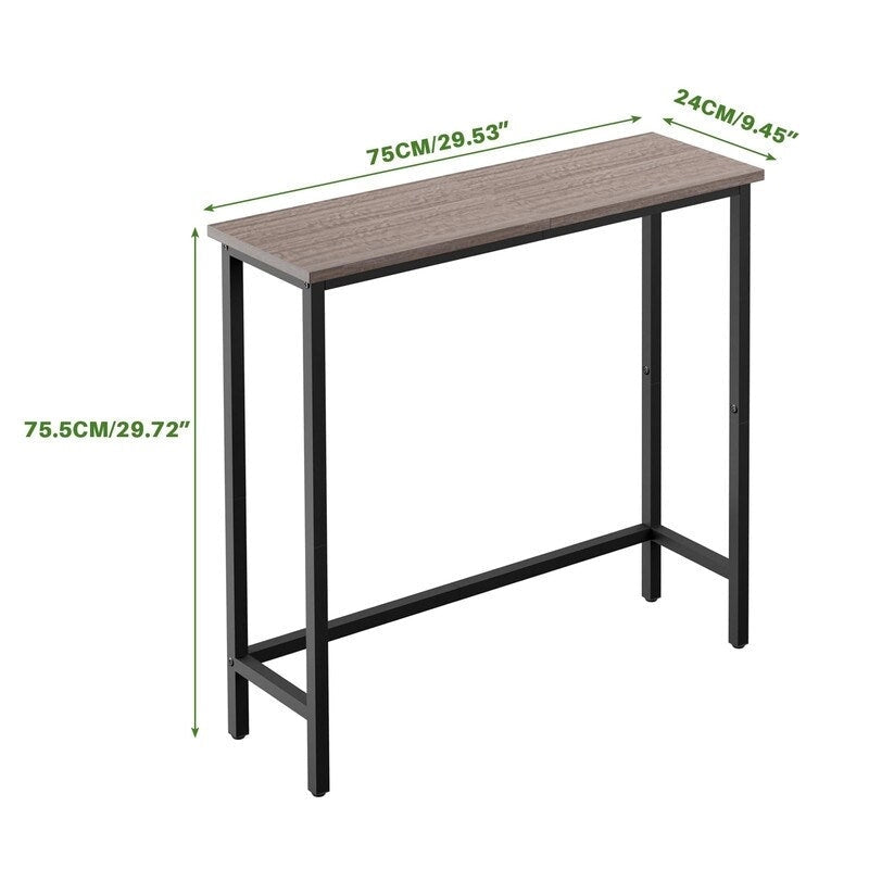 29.5 Narrow Console Table, Slim Entryway Sofa Table for Hallway, Bedroom, Living Room, or Foyer