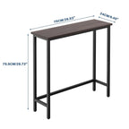 29.5 Narrow Console Table, Slim Entryway Sofa Table for Hallway, Bedroom, Living Room, or Foyer