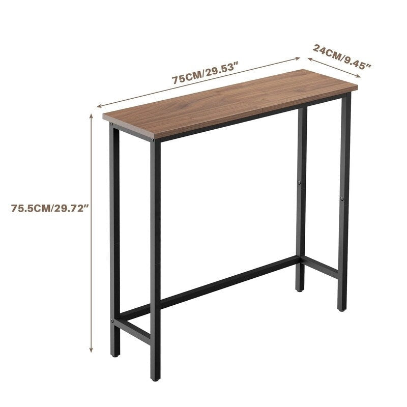 29.5 Narrow Console Table, Slim Entryway Sofa Table for Hallway, Bedroom, Living Room, or Foyer
