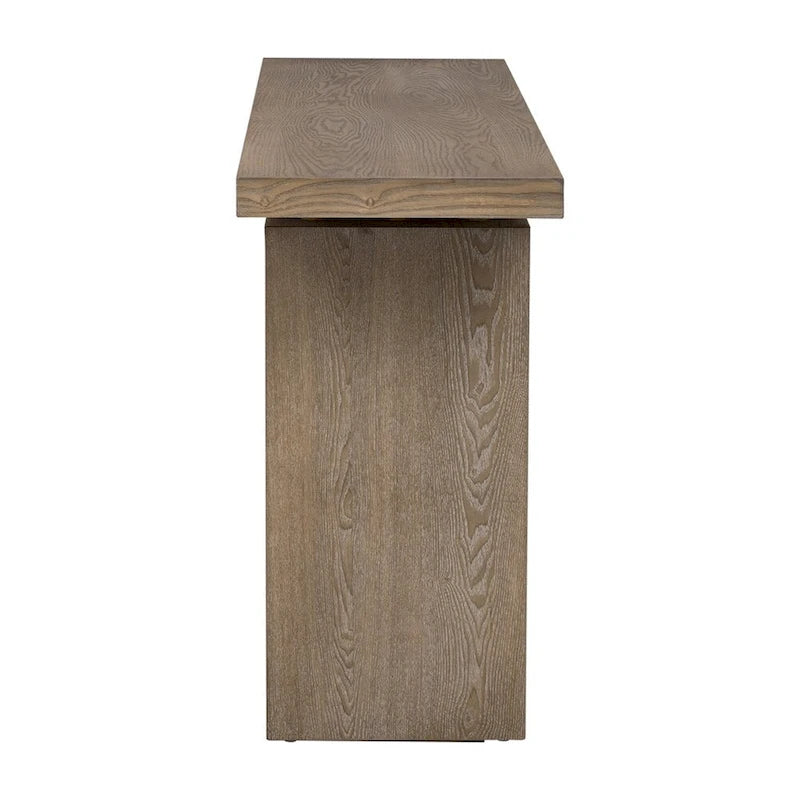 Ash Veneer Console Table, Modern Simple Style, Featuring Clever Tabletop Design, Suitable for Entryway, Hallway