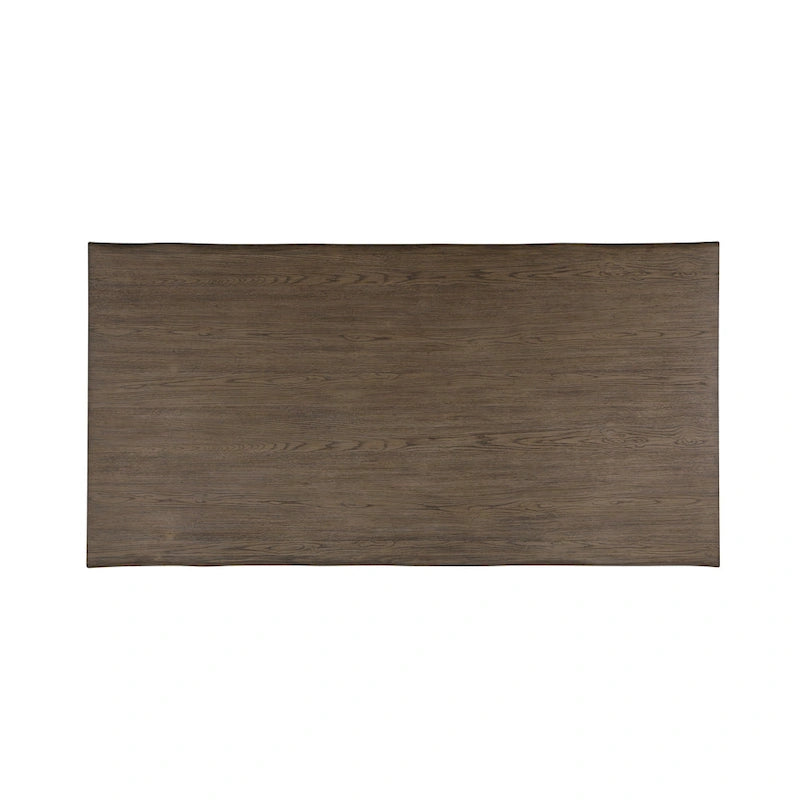 Ditmars Dark Brown Finish 84 Live Edge Dining Table by iNSPIRE Q Modern