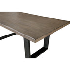 Ditmars Dark Brown Finish 84 Live Edge Dining Table by iNSPIRE Q Modern