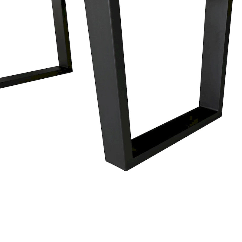 Ditmars Dark Brown Finish 84 Live Edge Dining Table by iNSPIRE Q Modern