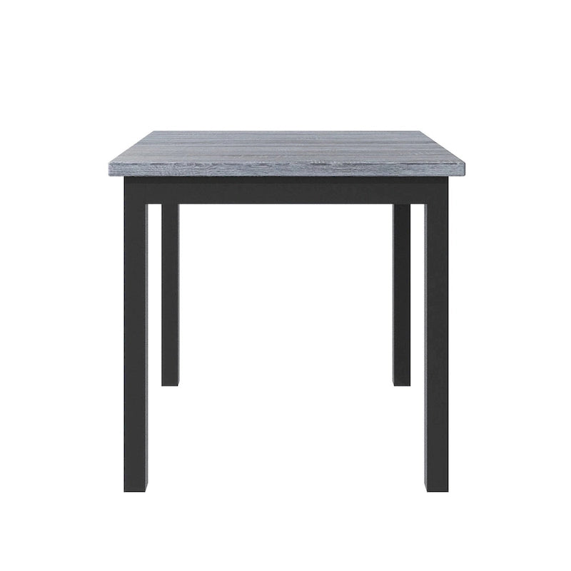 5 Piece Counter Height Dining Set, Wood Dining Table Set with Rectangle Table and 4 Upholstered High Back Chairs