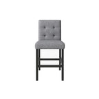 5 Piece Counter Height Dining Set, Wood Dining Table Set with Rectangle Table and 4 Upholstered High Back Chairs