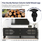 Modern Minimalist TV Stand with 2 Storage Cabinets, 2 Drawer and Cable Management for Living Room Bedroom