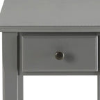 Space Saving Rectangular 23 Wooden Side End Table with Two Storage Shelve and One Drawer for Living Room - 13L X 22W x 23H