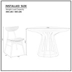 5-piece Modern Dining Table Chairs Set Kitchen Wooden Dining Table Casual Dining Table with 4 Upholstered Dining Chairs