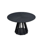 5-piece Modern Dining Table Chairs Set Kitchen Wooden Dining Table Casual Dining Table with 4 Upholstered Dining Chairs