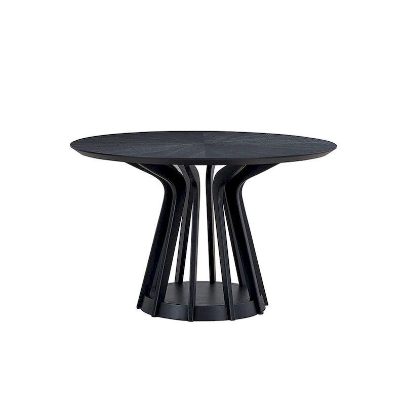 5-piece Modern Dining Table Chairs Set Kitchen Wooden Dining Table Casual Dining Table with 4 Upholstered Dining Chairs