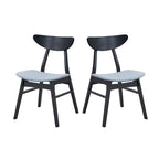 5-piece Modern Dining Table Chairs Set Kitchen Wooden Dining Table Casual Dining Table with 4 Upholstered Dining Chairs