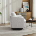 Chenille Upholstered Swivel Accent Chair for Living Room