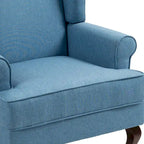 Set of 2 Elegant Living Room Wing Back Arm Chair Upholstered Accent Chair