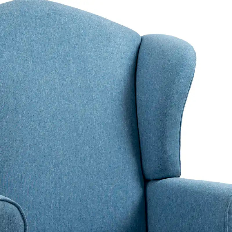 Set of 2 Elegant Living Room Wing Back Arm Chair Upholstered Accent Chair