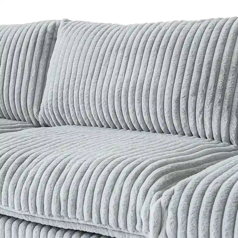 157.48 Modular Sectional Sofa Couch, Modern Deep Seat Sleeper Sofa for Living Room