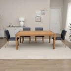 Tuley Dining Table, Pine Wood, Natural Brown, 71 Inch Rectangular Top