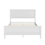 Wood Platform Bed Frame with Headboard, Wooden Panel Bed with Wood Slat Support and Under Bed Storage, No Box Spring Needed
