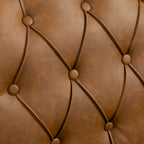 Tufted Vegan Leather Accent Chairs Set of 2, Armchair with Nailhead Trim