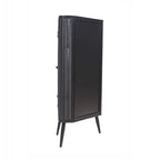 Modern 3-Tier Corner Storage Cabinet with Tempered Glass Doors, Shelves & Metal Frame - Freestanding Space-Saving Organizer