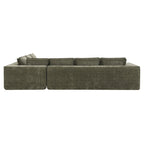 L-Shaped Modular Sectional Sofa, Chenille Cloud Sofa Set