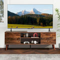 TV Stand with Storage for 50/55/60 Inch Entertainment Center, with 2 Cabinets & Shelves