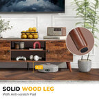 TV Stand with Storage for 50/55/60 Inch Entertainment Center, with 2 Cabinets & Shelves