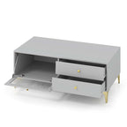 Costway Modern TV Stand for 55 TVs with Drop Down Door Cabinet 2 - See Details