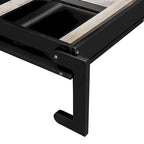 Queen Size Murphy Bed with Desk, Vanity and Cabinets, Espresso
