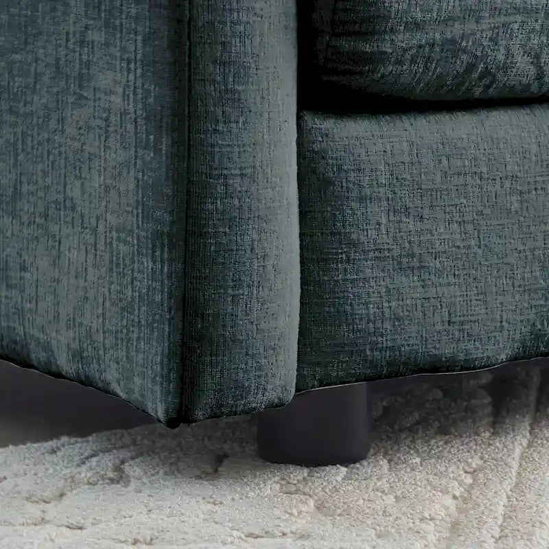 Deep Seat Reversible Modular 6 Seater U-Shaped Sectional Sofa 3 with Ottomans